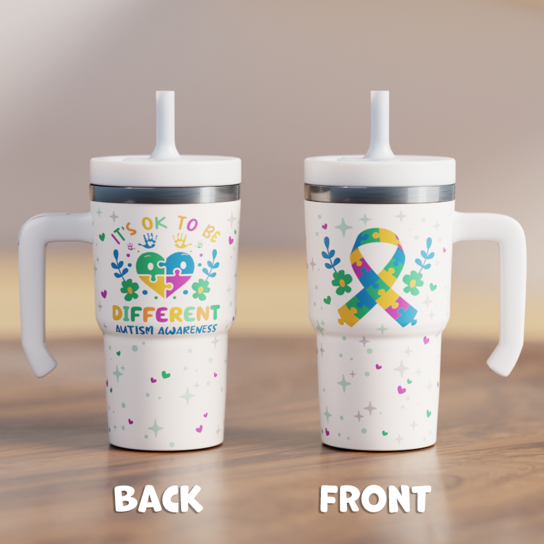 Autism Awareness Spill Proof Kids CREWCUP 20oz
