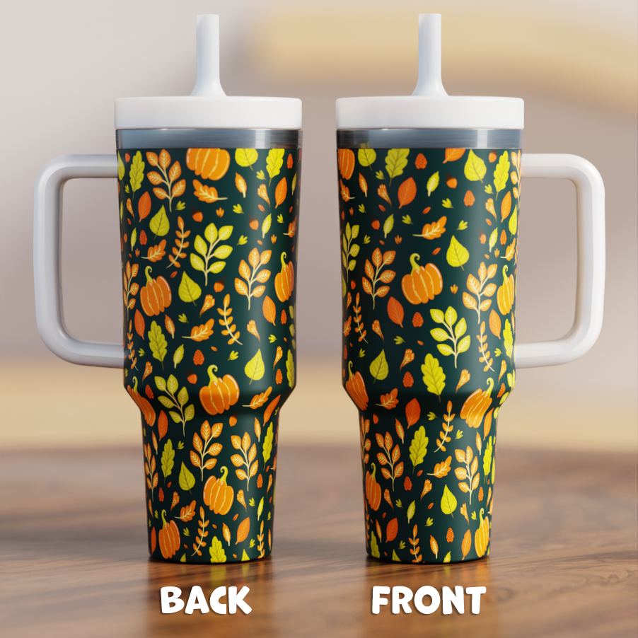 Autumn Leaves Spill Proof Adult CREWCUP 40oz