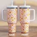 Fall Autumn Leaves Spill Proof Adult CREWCUP 40oz