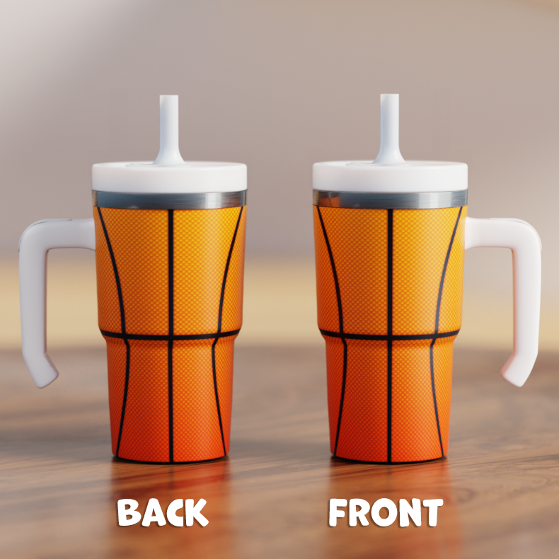 Basketball Spill Proof Kids CREWCUP 20oz