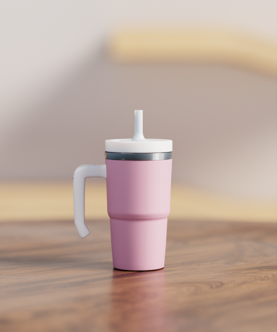 Blush Pink Spill Proof Kids CREWCUP 20oz