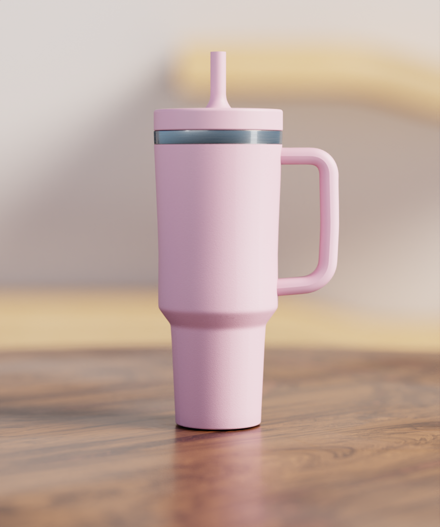 Blush Pink Spill Proof Adult CREWCUP 40oz