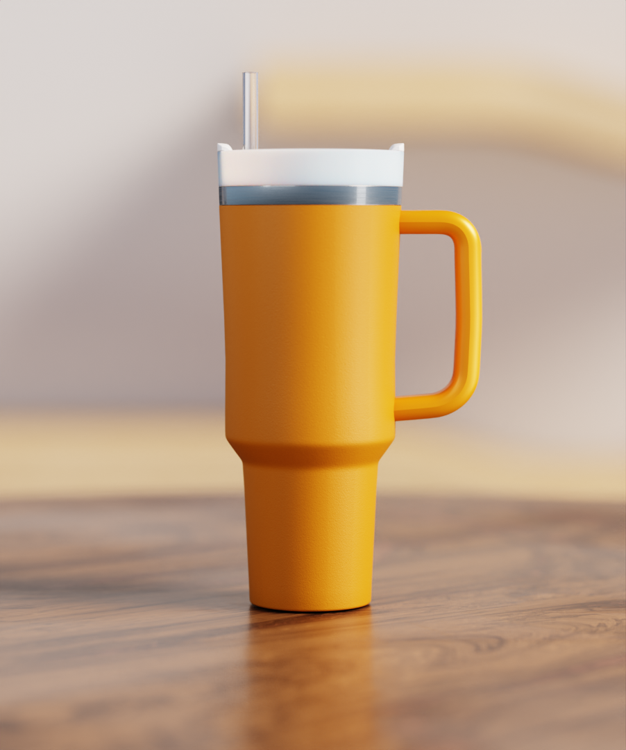 Bright Orange Spill Proof Adult CREWCUP 40oz