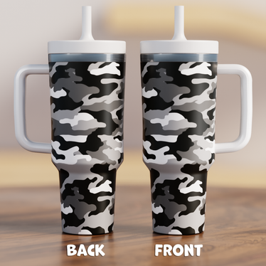 Snow Camo Spill Proof Adult CREWCUP 40oz – The Mum Crew