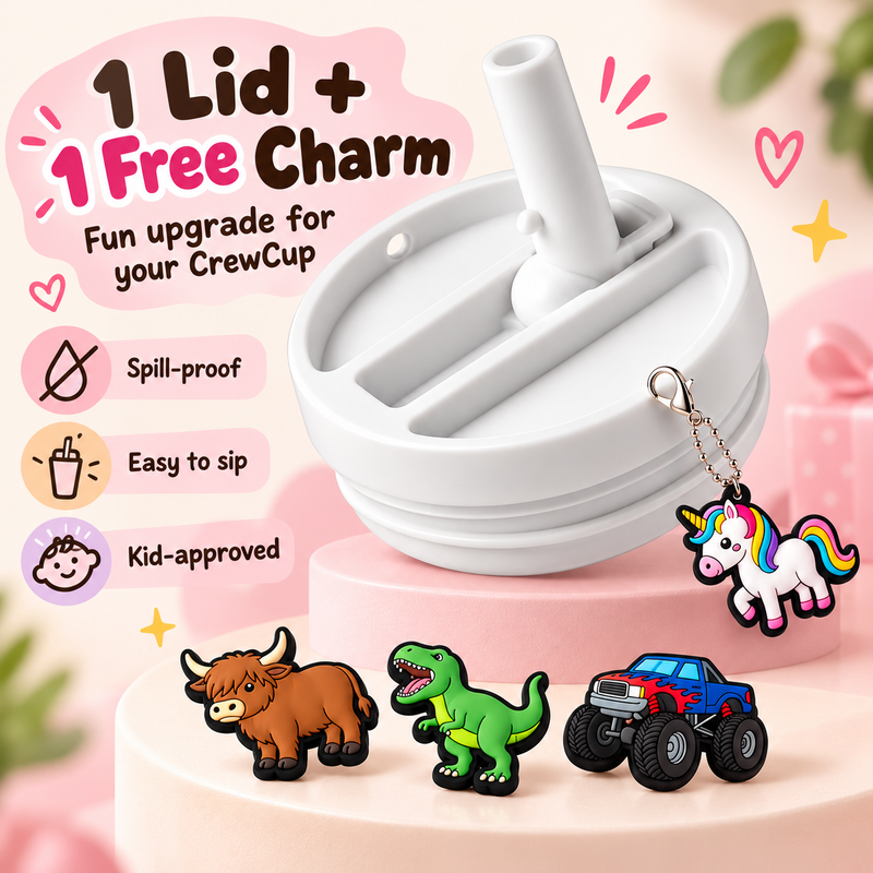 Spill Proof 20oz Charm Lid + FREE Charm