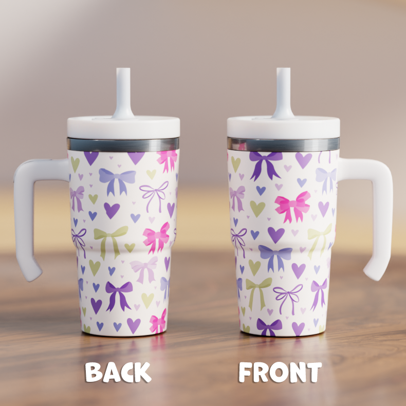 Cute Bows Spill Proof Kids CREWCUP 20oz
