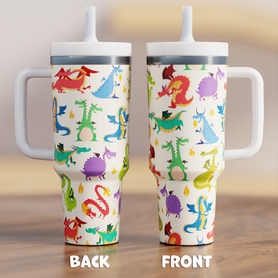Cute Dragons Spill Proof Adult CREWCUP 40oz