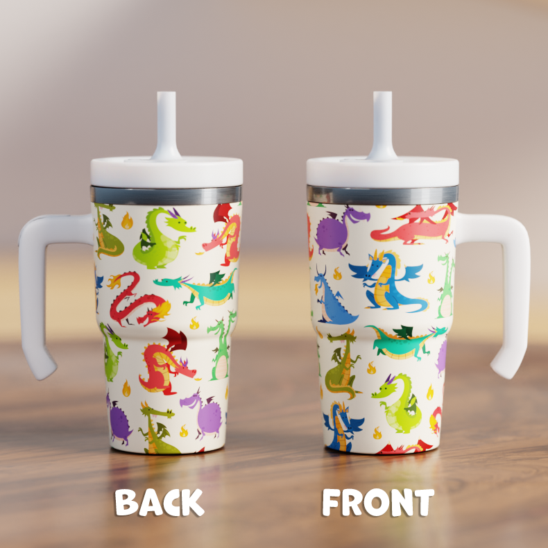 Cute Dragons Spill Proof Kids CREWCUP 20oz