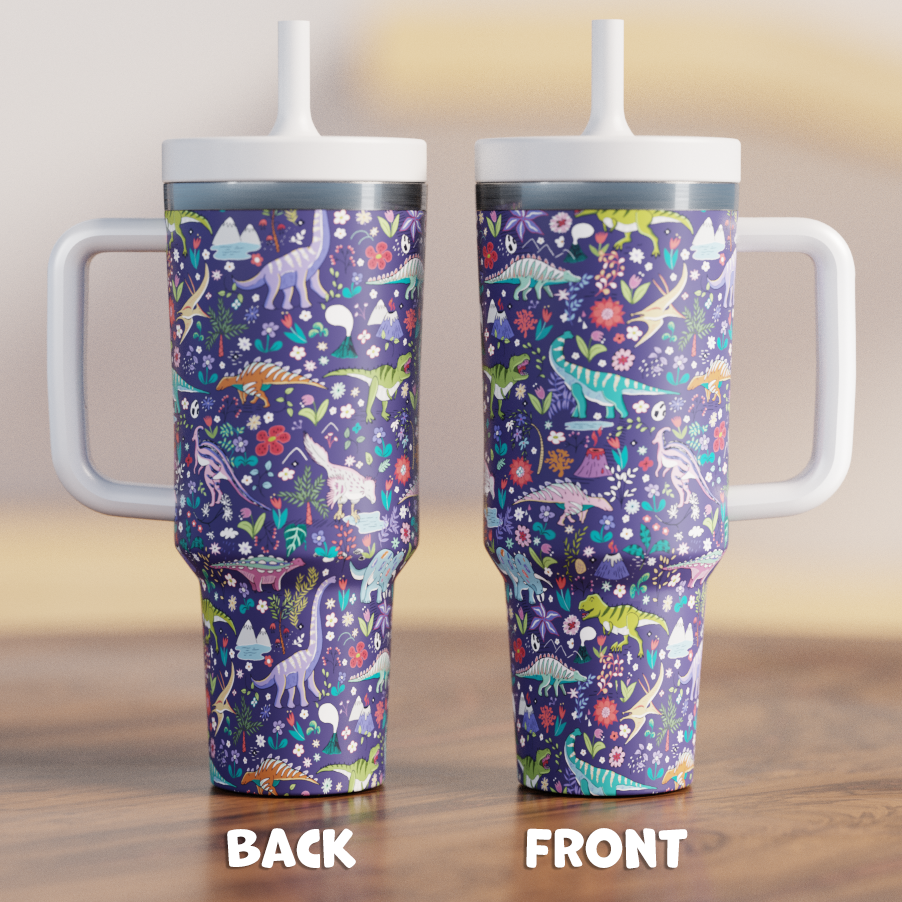 DINOSAURS 4 Spill Proof Adult CREWCUP 40oz