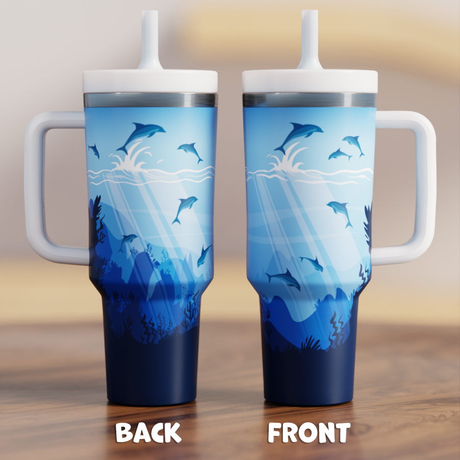 Dolphins Spill Proof CREWCUP 40oz