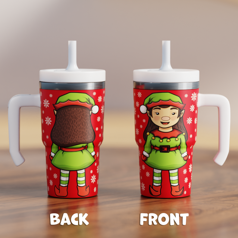 Girl Elf Spill Proof Kids CREWCUP 20oz