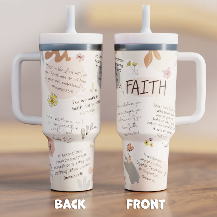 Bible Quotes Spill Proof Adult CREWCUP 40oz