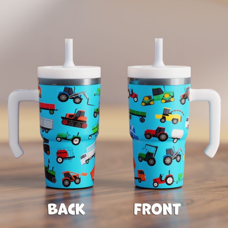 Farm Vehicles Spill Proof Kids CREWCUP 20oz