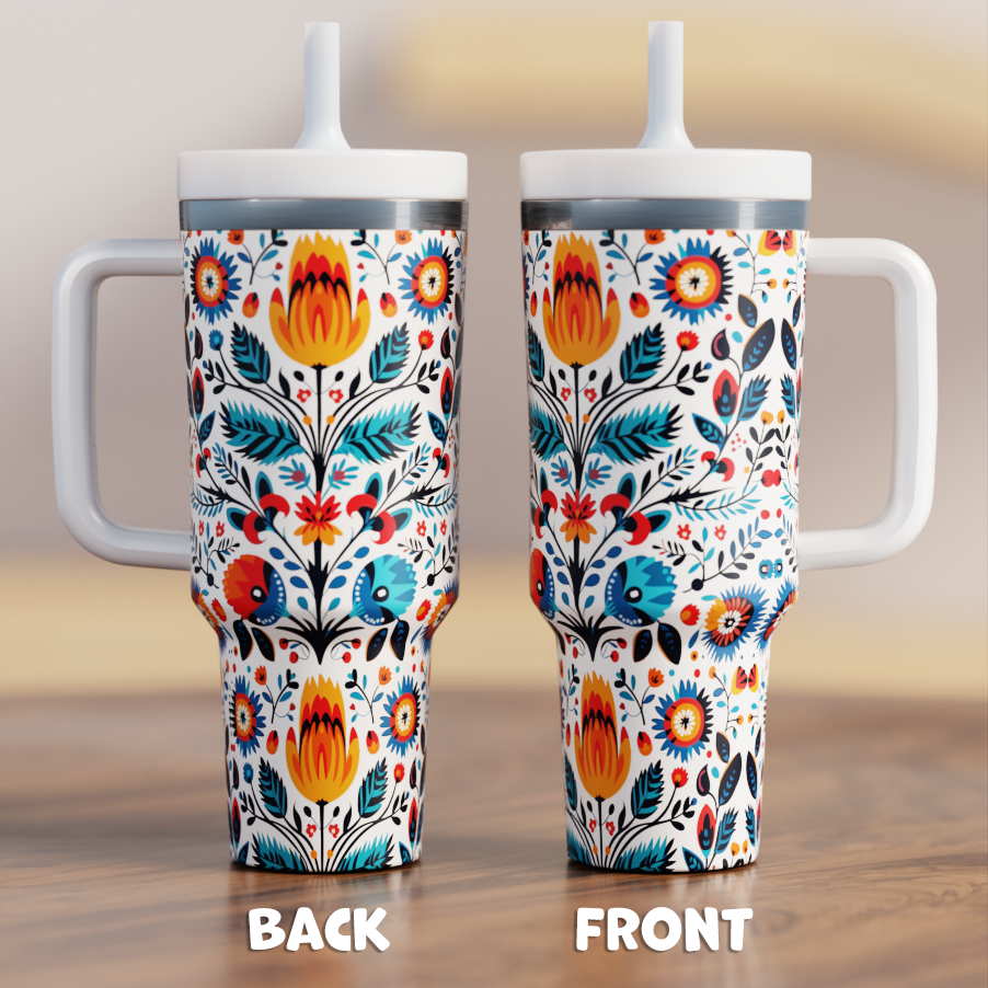Folk Art Spill Proof Adult CREWCUP 40oz