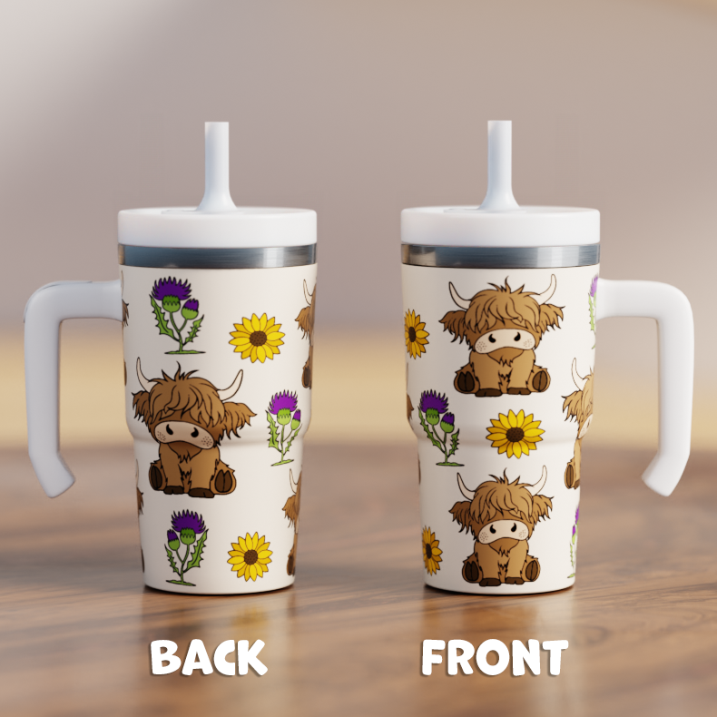 Highland Cow Spill Proof Kids CREWCUP 20oz