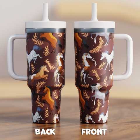HORSES 1 Spill Proof Adult CREWCUP 40oz