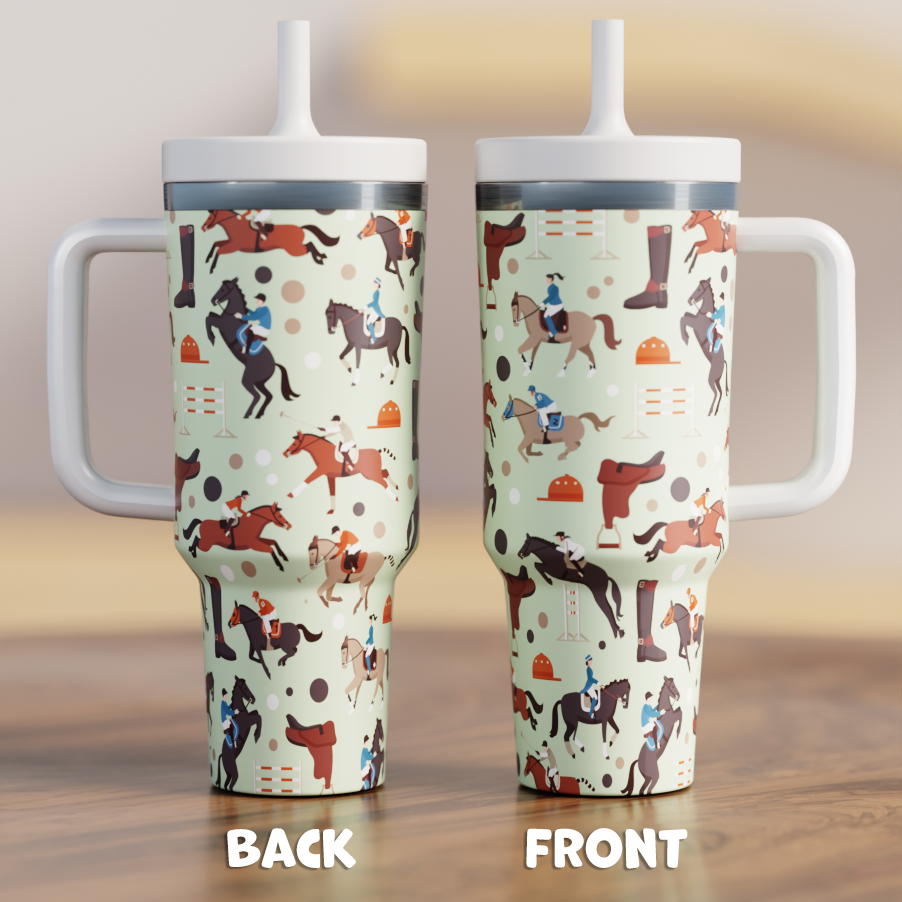 HORSES 4 Spill Proof Adult CREWCUP 40oz