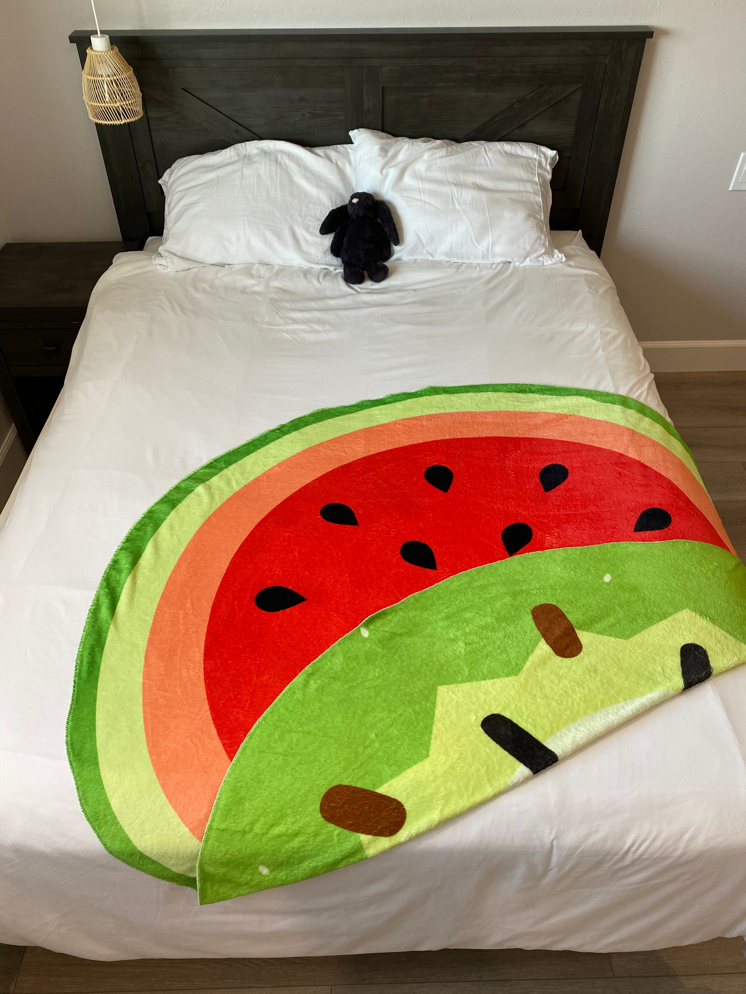 Double-Sided Watermelon / Kiwi Blanket