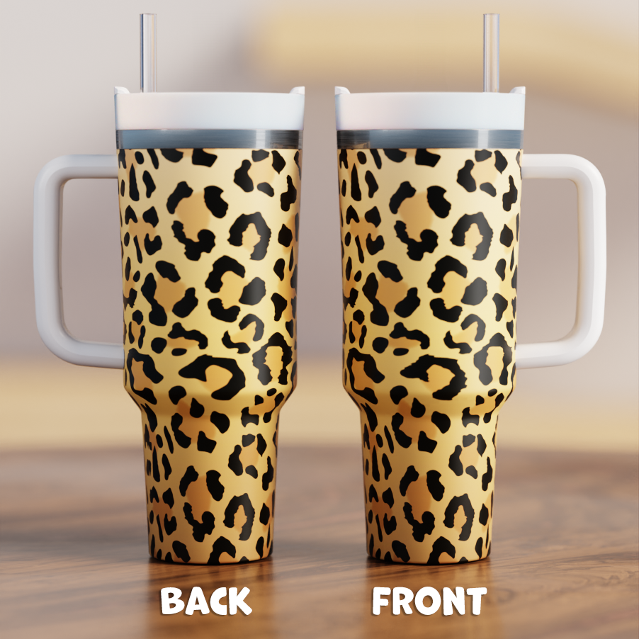 Leopard Spill Proof Adult CREWCUP 40oz