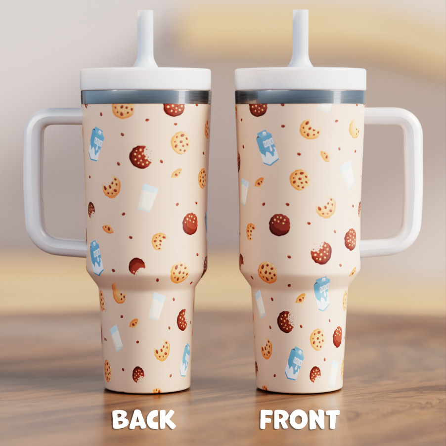 Milk & Cookies Spill Proof Adult CREWCUP 40oz
