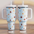 Milk & Cookies Blue Spill Proof Adult CREWCUP 40oz