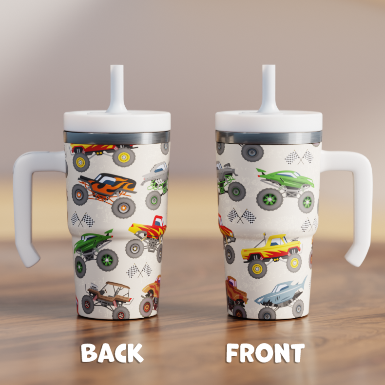 MONSTER TRUCKS 1 Spill Proof Kids CREWCUP 20oz