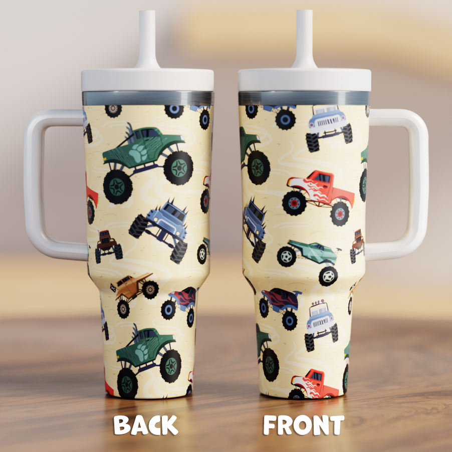 MONSTER TRUCKS 2 Spill Proof Adult CREWCUP 40oz