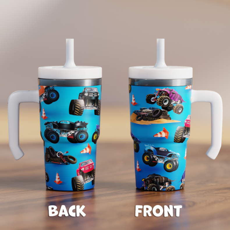 Monster Truck 4  Spill Proof Kids CREWCUP 20oz