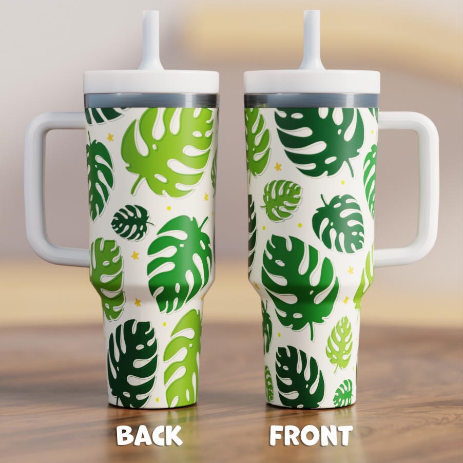 Monstera Spill Proof Adult CREWCUP 40oz