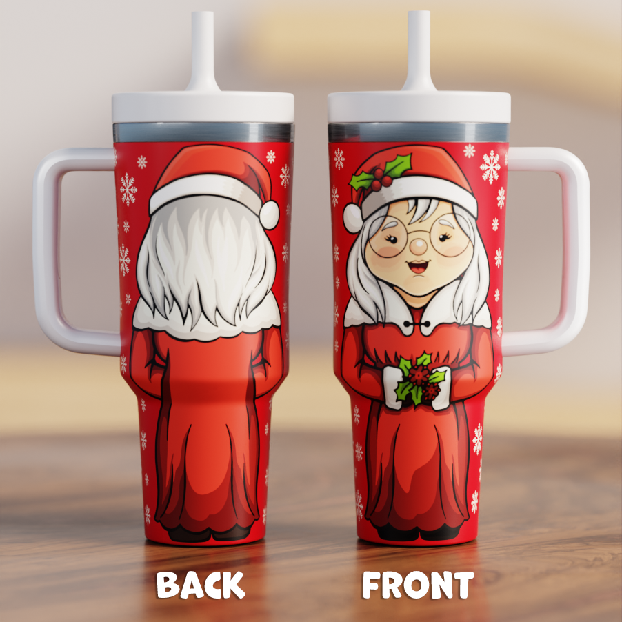 Mrs. Claus Spill Proof Adult CREWCUP 40oz