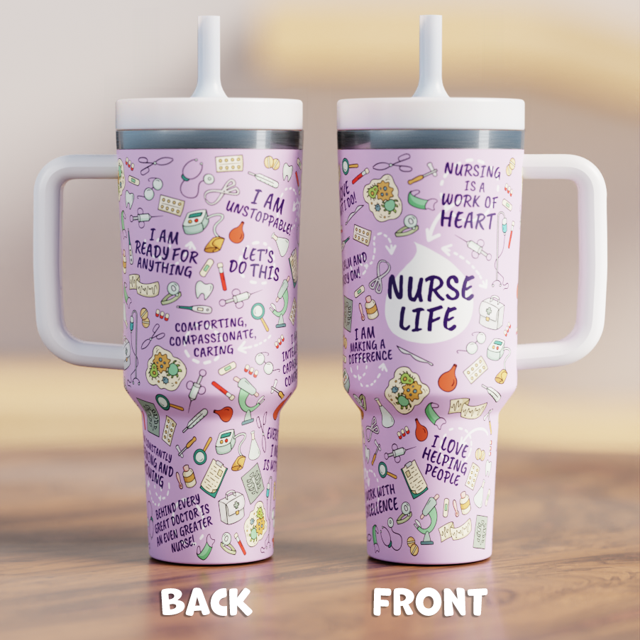 Nurse Life Spill Proof Adult 40oz CREWCUP