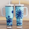 Palm Trees Spill Proof Adult CREWCUP 40oz