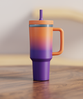 Orange Purple Gradient Spill Proof Adult CREWCUP 40oz