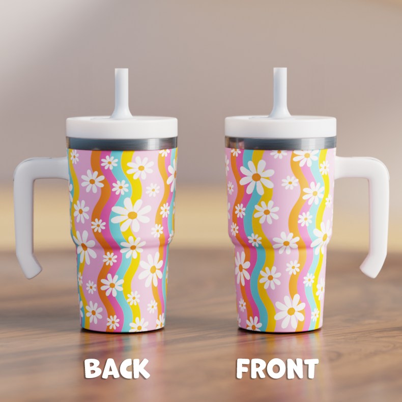 Flowers Spill Proof Kids CREWCUP 20oz