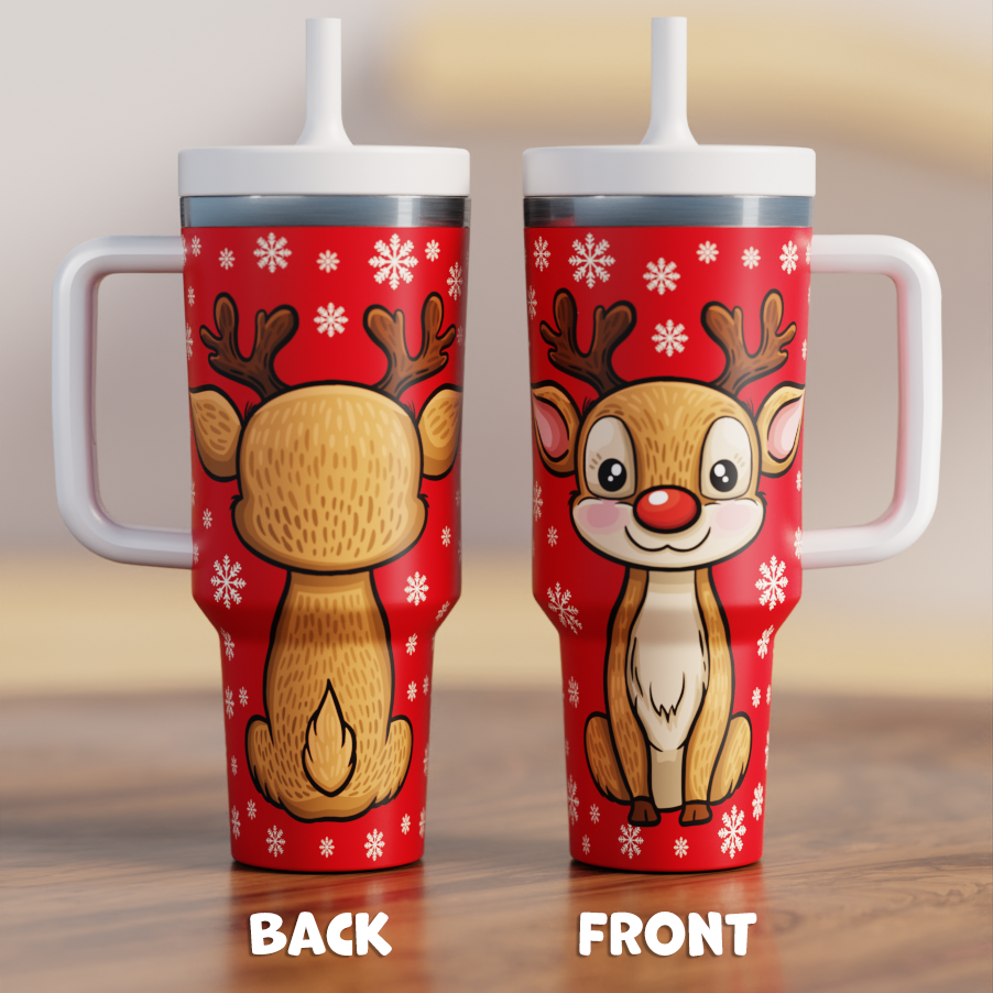 Reindeer Spill Proof Adult CREWCUP 40oz
