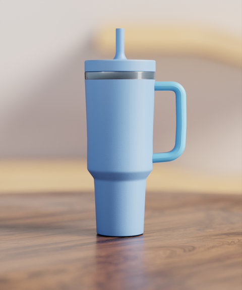 Sky Blue Spill Proof Adult CREWCUP 40oz