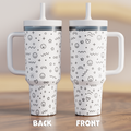 SMILEY FLOWERS 3 Spill Proof Adult CREWCUP 40oz
