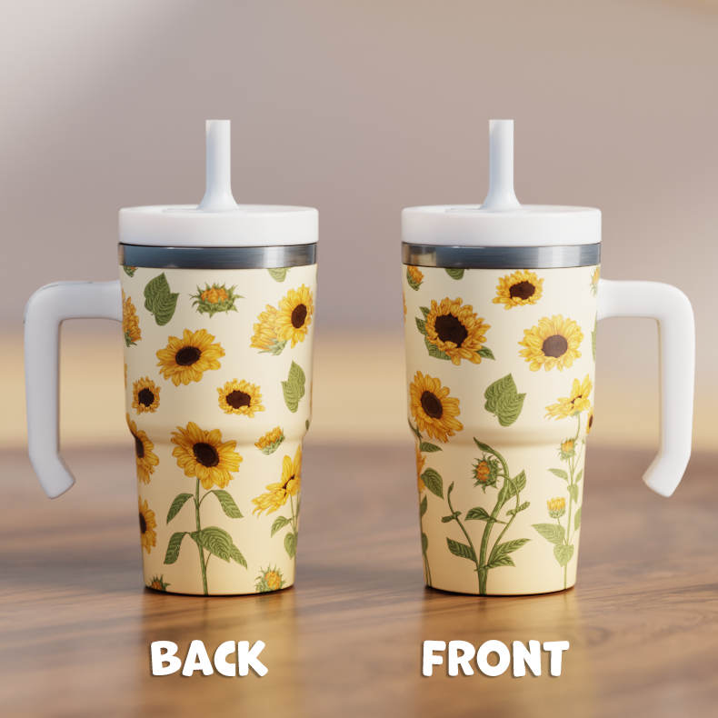 Sunflowers Spill Proof Kids CREWCUP 20oz