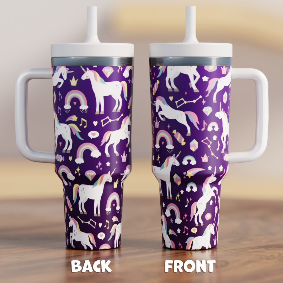 UNICORNS 2 Spill Proof Adult CREWCUP 40oz