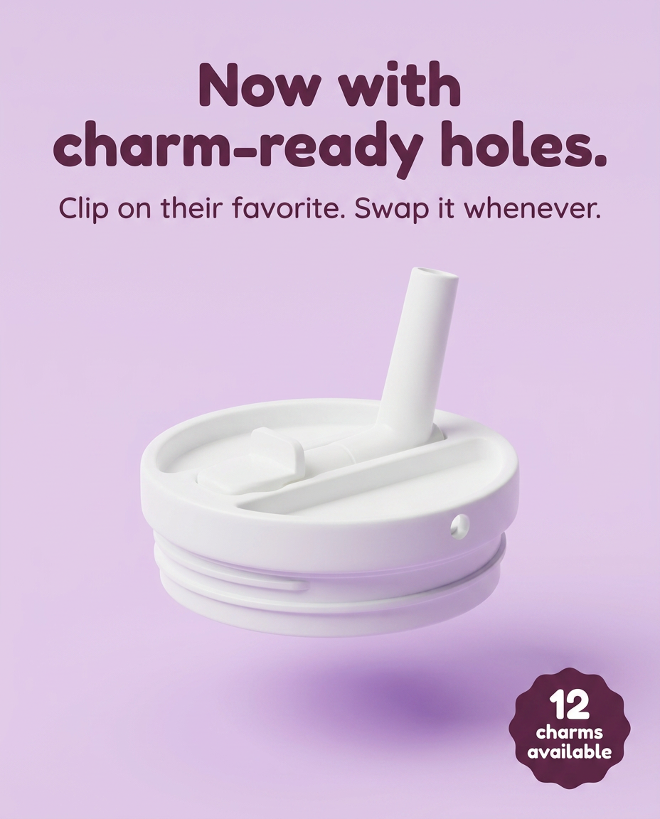 Spill Proof 20oz Charm Lid + FREE Charm