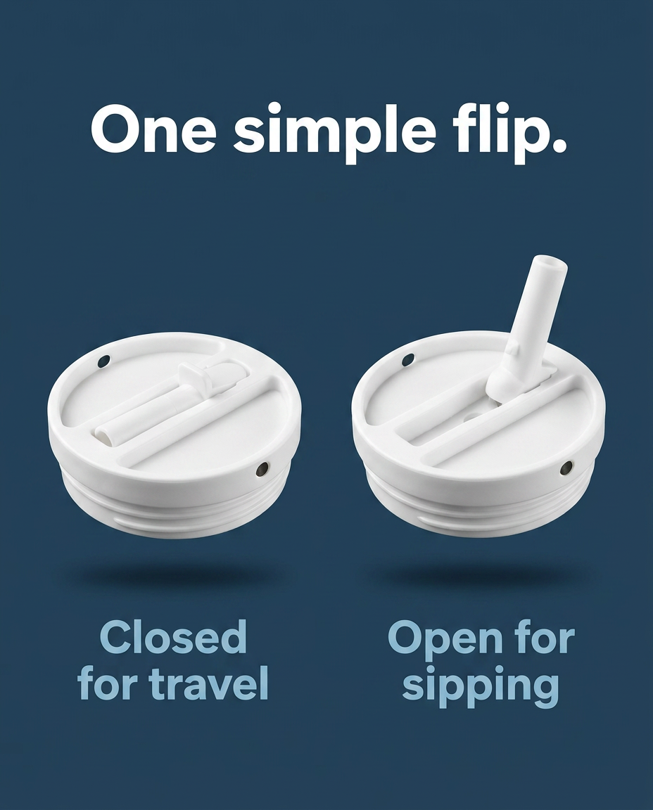 Spill Proof 20oz Charm Lid + FREE Charm