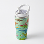 Bucket Handle 20oz Crewcup | Spill-Proof Flip Straw