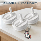 Spill Proof 20oz Charm Lid (3-PACK) + 1 FREE Charm