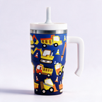 Construction Vehicles Spill Proof Kids CREWCUP 20oz
