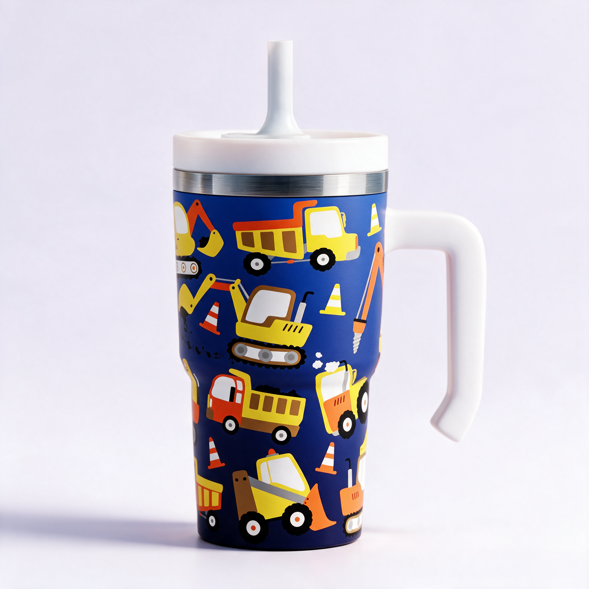 Construction Vehicles Spill Proof Kids CREWCUP 20oz