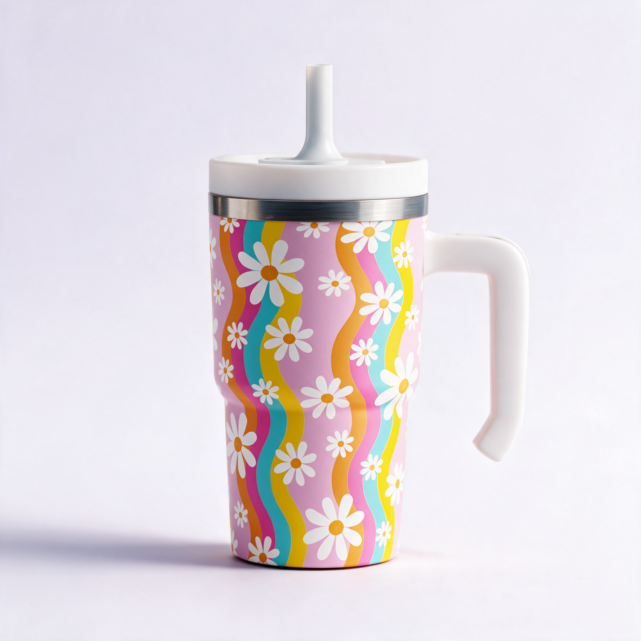 Flowers Spill Proof Kids CREWCUP 20oz