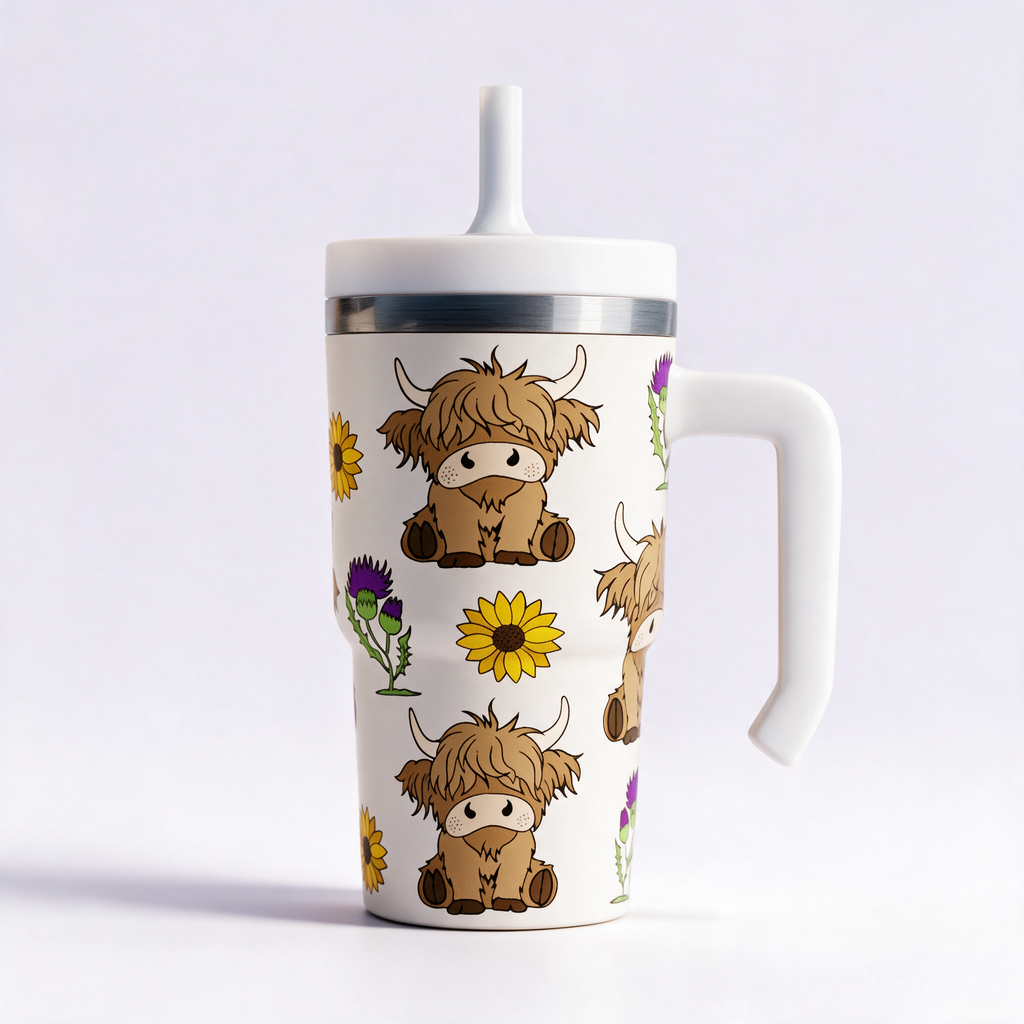Highland Cow Spill Proof Kids CREWCUP 20oz