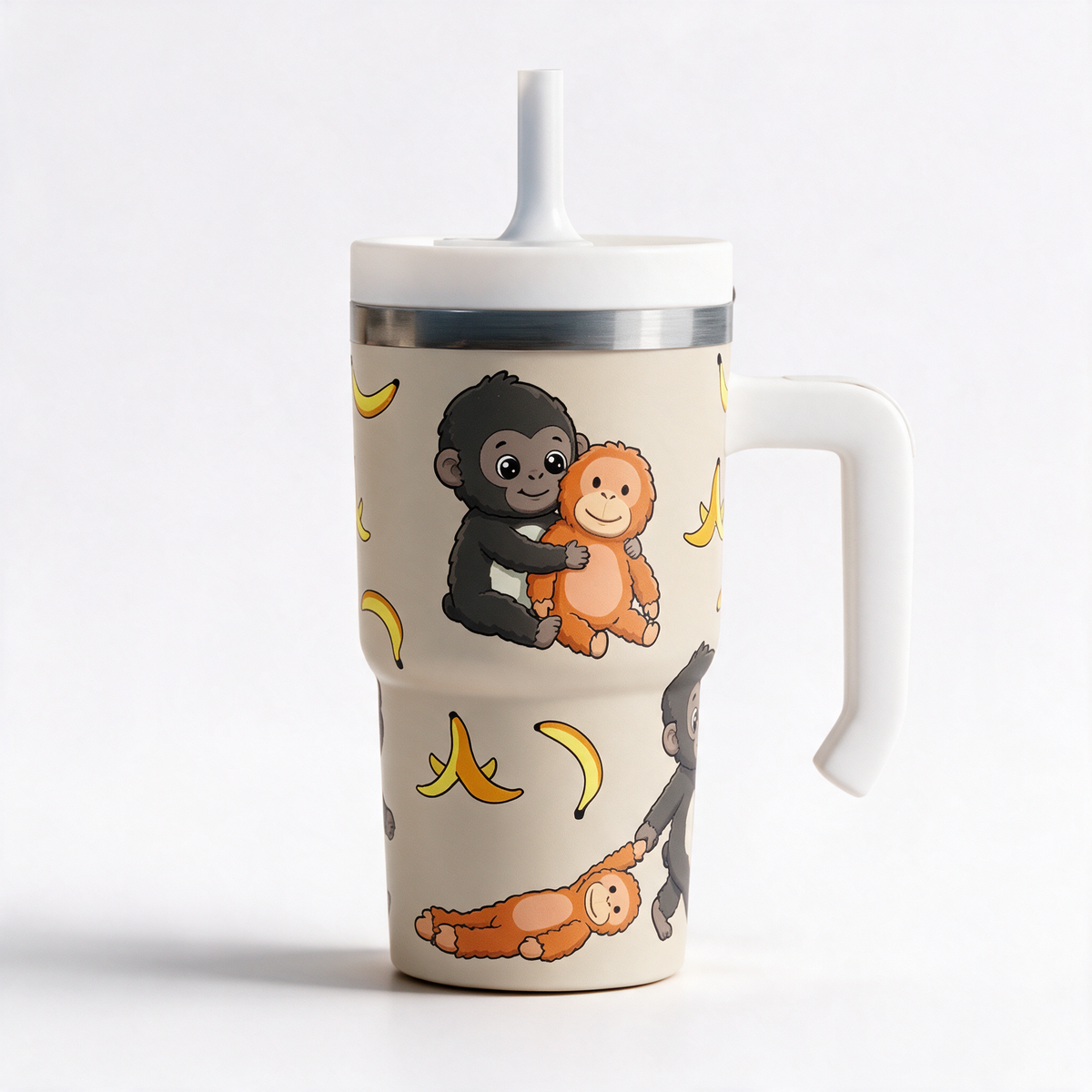 "Punch The Monkey" Spill Proof Kids CREWCUP 20oz