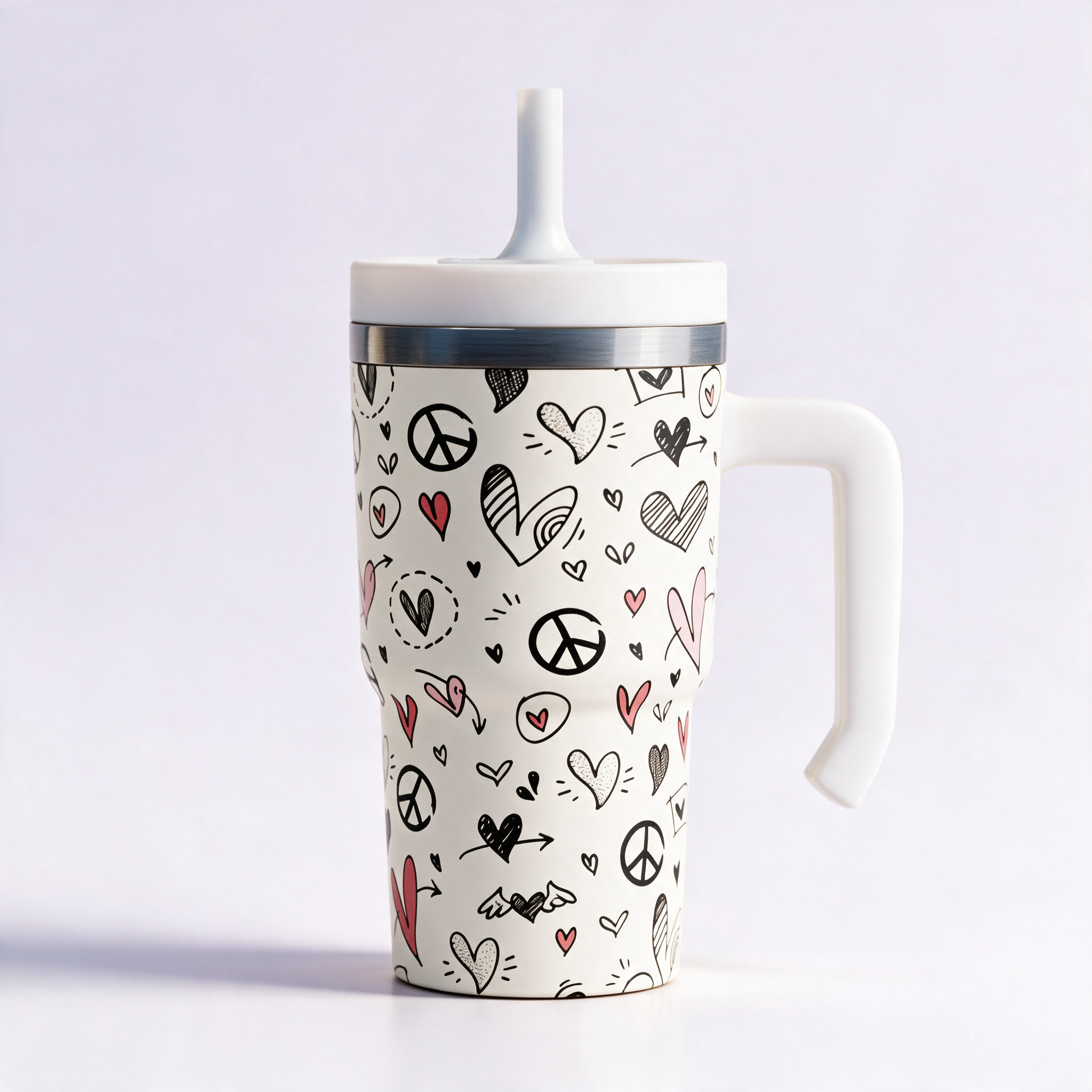 Peace & Love Spill Proof Kids CREWCUP 20oz