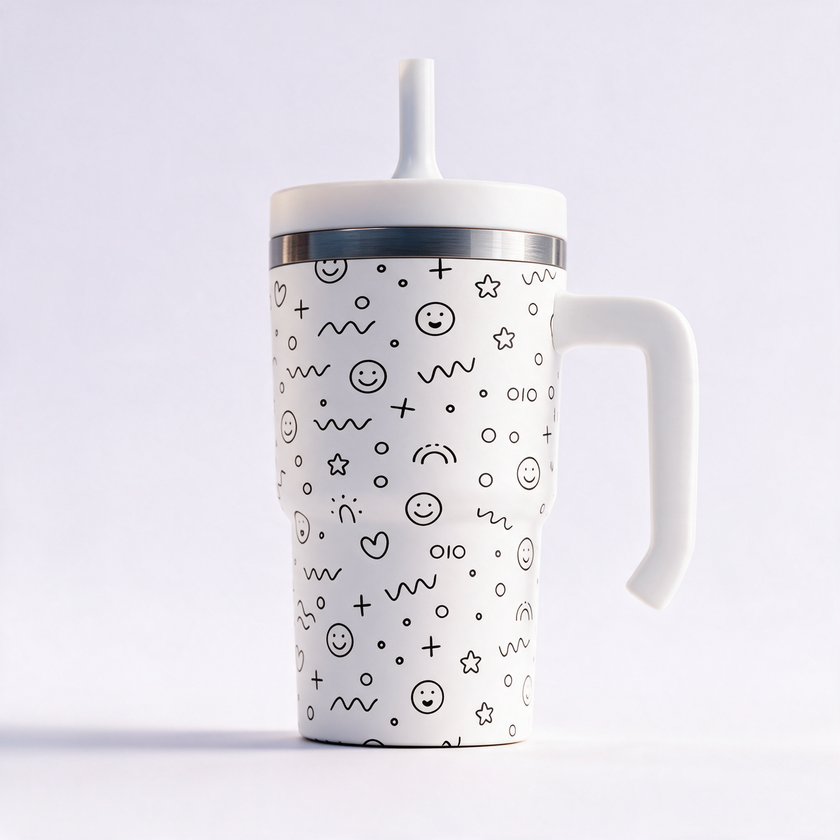 SMILEY FLOWERS 3 Spill Proof Kids CREWCUP 20oz